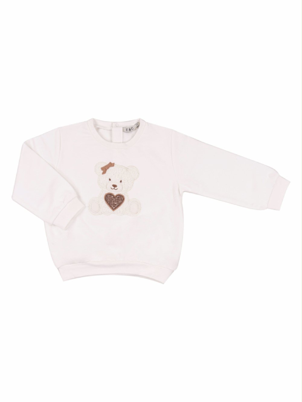 Felpa girocollo bambina CE2189 00 Felpa girocollo bambina EMC Everything Must Change - Felpa girocollo stampata in cotone invernale taglie 3-8 anni