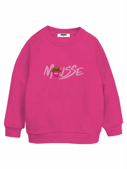 Felpa girocollo bimba Arthur Felpa Girocollo Bambina con Stampa Barboncino Arthur - Mousse Kids Mousse bambina AI24 Arthur