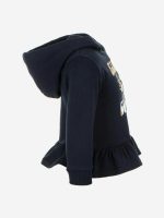 Felpa Spring Breeze Ativo Kids Felpa stampata baby in cotone con cappuccio, polsini in maglia e fondo a balza arricciata. Best Seller