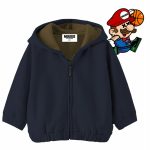 Felpa zip Air Mario Felpa Zip Bambino con Cappuccio - Stampa Air Mario - Tessuto Scuba - Mousse Kids Air Mario