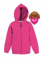 Felpa zip bimba Arthur Felpa Bambina con Zip e Stampa Barboncino Arthur sul Retro - Mousse Kids Mousse bambina AI24 Arthur