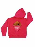 Felpa zip bimba Arthur Felpa Bambina con Zip e Stampa Barboncino Arthur sul Retro - Mousse Kids Mousse bambina AI24 Arthur