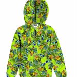 Felpa zip bimbo Ninjasurf Felpa Zip Bambino con Cappuccio - 100% Cotone - Stampa Ninjasurf - Made in Italy