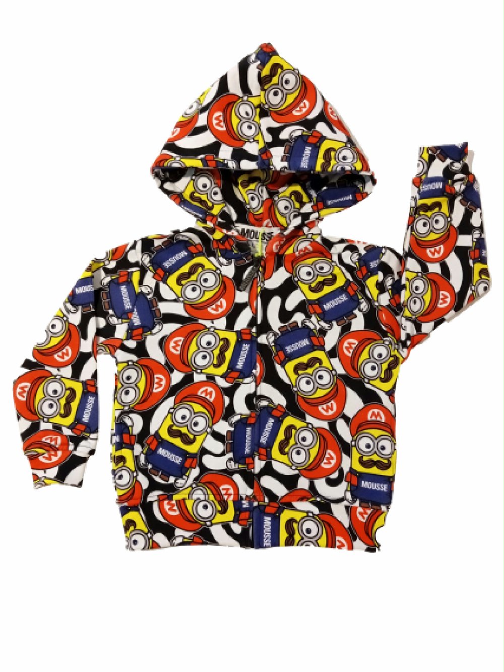 Felpa zip bimbo Supermini YKFZ341 Super Mario 00 Felpa zip bimbo Supermini Felpa Full Zip con Cappuccio Super Mario - Mousse Kids Super Mario