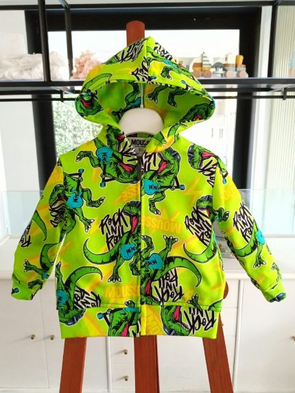 Felpa zip bimbo T.Rock Felpa Stampata Dinosauro T.Rock - Mousse Kids