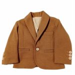 Giacca Giacca sartoriale con allacciatura a bottone, revers e bordi profilati, taschine a filetto. Made in Italy Easy Chic Baby