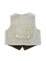 Gilet Gilet in maglia foderata, allacciatura a tra bottoni ricoperti. Made in Italy Easy Chic Baby