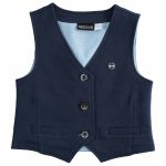 GILET TESSUTO TINTA UNITA SARABANDA - Gilet in tessuto a tinta unita.