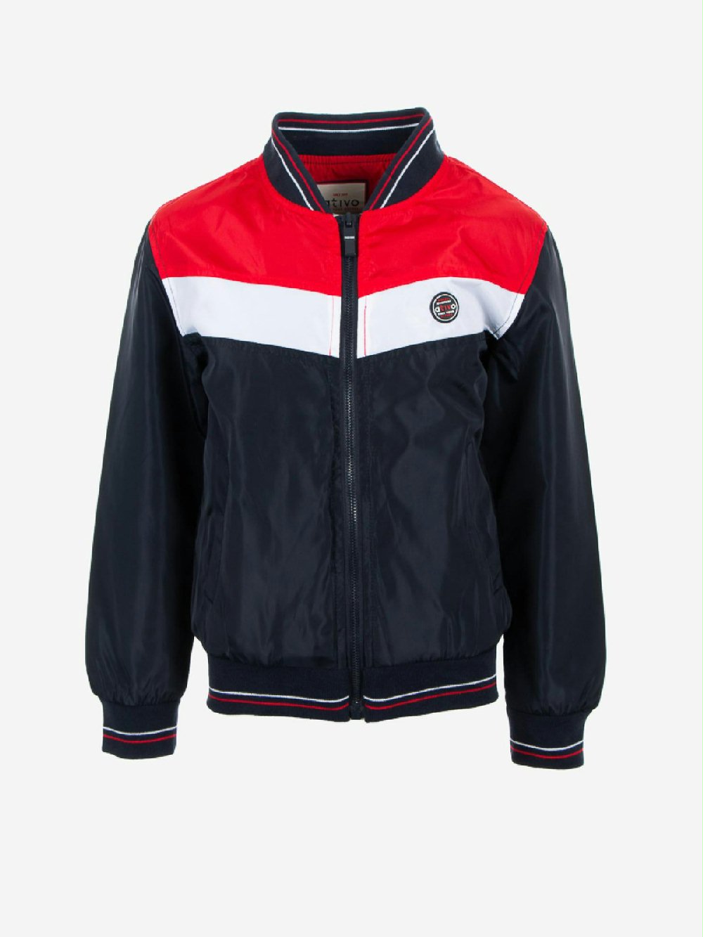 GIUBBINO ANTIVENTO COLOR BLOCK YF1437 00 GIUBBINO ANTIVENTO COLOR BLOCK ATIVO KIDS - Giubbino antivento color block, taglie 4/16 anni.