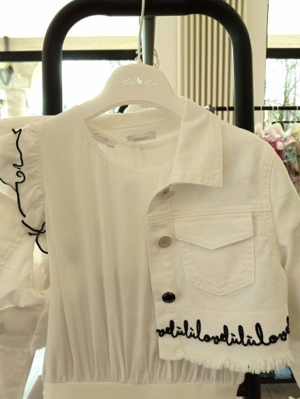 Giubbino ragazza Giubbino Corto - Moda Casual Chic per Teenager Made in Italy Cerimonia Chic