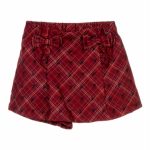 GONNA PANTALONE STAMPATA Gonna pantalone stampata con cintura elastica e fiocchetti in vita.