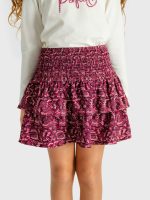 Gonna ragazza Ativo Kids Junior - gonna fantasia a balze con cintura elastica, bambina/ragazza 4/12 anni