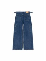 Jeans cargo ragazza Ativo Kids Junior - jeans cargo in denim stretch con cintura e regolazione vita 4/14 anni Back to School