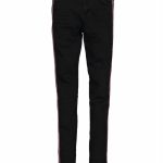 JEANS RAGAZZA SLIM FIT DAIA CRUSH DENIM - Jeans elasticizzato per ragazza, modello extra slim fit con banda laterale in tessuto. Color antracite, taglie da 6 a 16 anni.