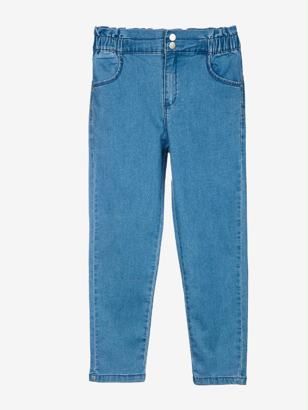 Jeans regular fit YX2902 00 Jeans regular fit Jeans con elastico in vita e quattro tasche. Si allaccia sul davanti con due semplici bottoni e una chiusura con zip. Vestibilità regolare.