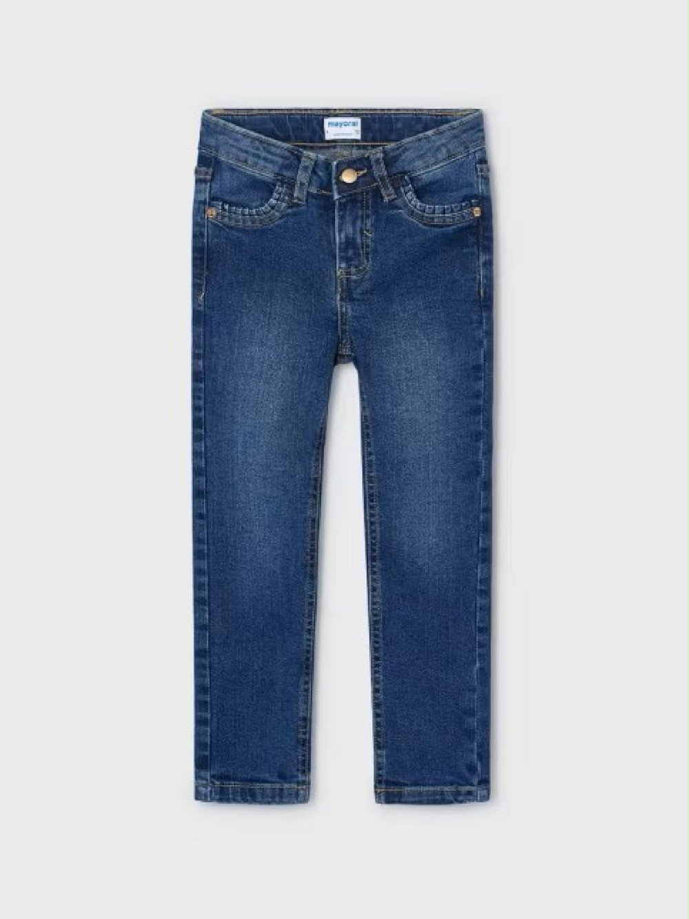 Jeans slim bambina 527_051 00 Jeans slim bambina Jeans Slim Fit Bambina Mayoral - Denim Stretch per Look Quotidiani