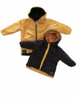 KIMONO BASIC BABY KIMONORAIN - Capospalla unisex reversibile in materiale tecnico waterproof. Leggero, morbido e caldo.Taglie da 6m a 2/3 anni.