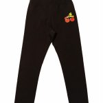 Leggings bimba Leojoy Leggings Bambina con Stampa Logo Ciliegie - Mousse Kids Made in Italy Mousse Bambina Primavera/Estate