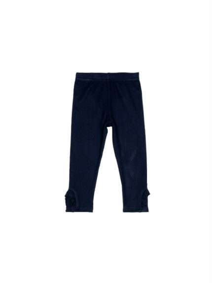 Leggings bimba Leggings bambina in jersey stretch con volant e vita elasticizzata