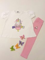 Leggings bimba Unicorno Leggings Bambina Cotone Stretch con Stampa Unicorno - Mousse Kids Made in Italy Mousse Bambina Primavera/Estate