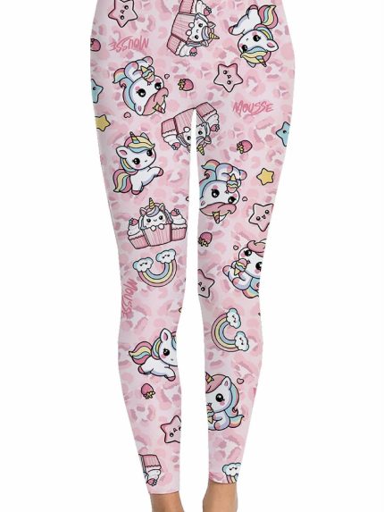 Leggings bimba Unileo Leggings morbidi e pratici con fantasia Unileo - Perfetti per ogni avventura! Mousse Bambina Primavera/Estate Unileo