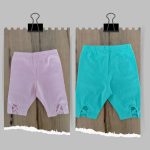 Leggings Cerimonia a Pois Ativo Kids Leggings basic a gamba corta con elastico in vita, piccola apertura sul retro con effetto X.
