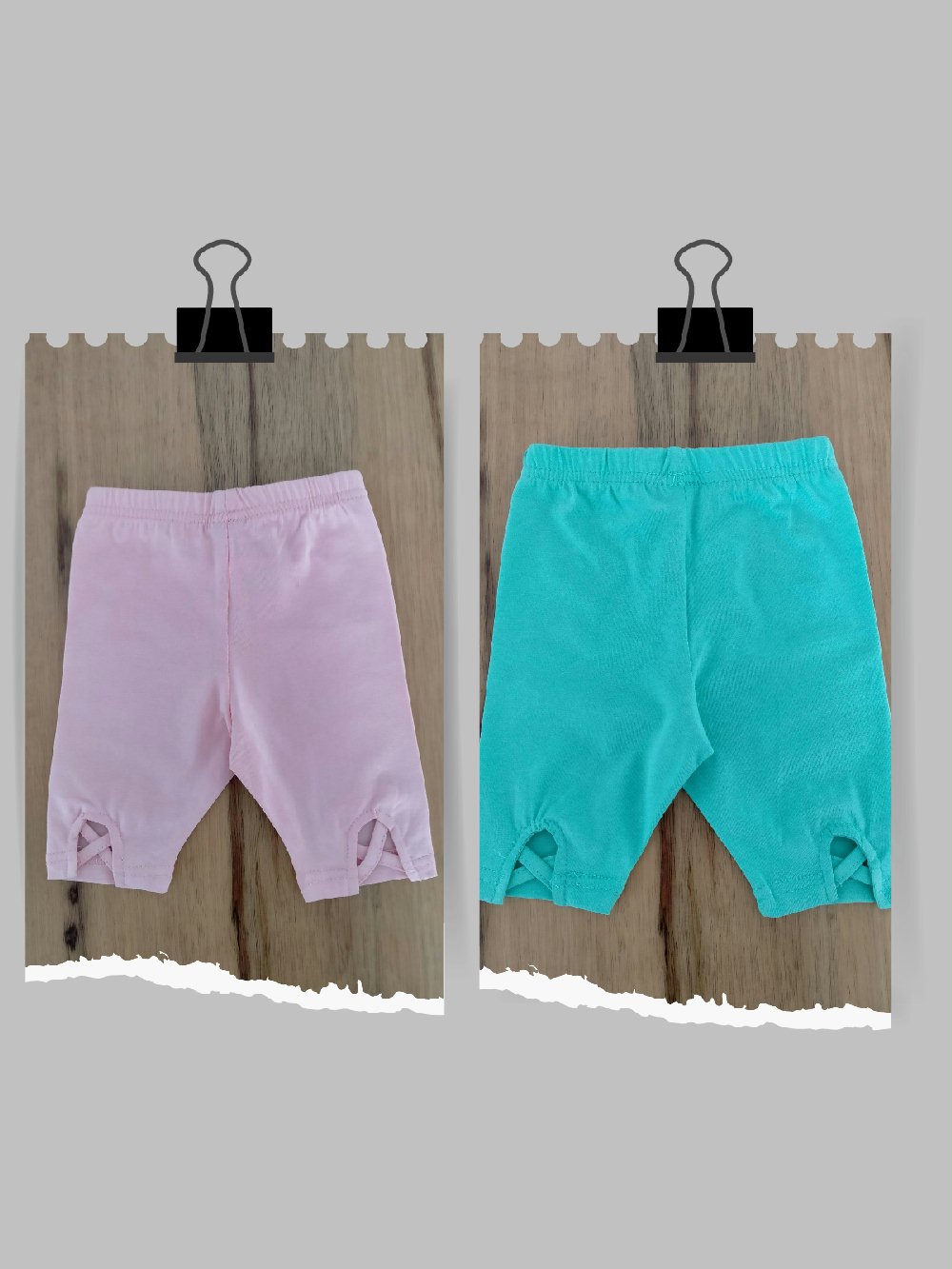 Leggings Cerimonia a Pois Ativo Kids C2857 00 Leggings Cerimonia a Pois Ativo Kids Leggings basic a gamba corta con elastico in vita, piccola apertura sul retro con effetto X.