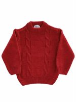 Maglia girocollo Maglia girocollo misto lana/viscosa, motivo trecce. Made in Italy Natale Lui 2023