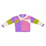 Maglia ragazza Maglia girocollo colorblock. Made in Italy