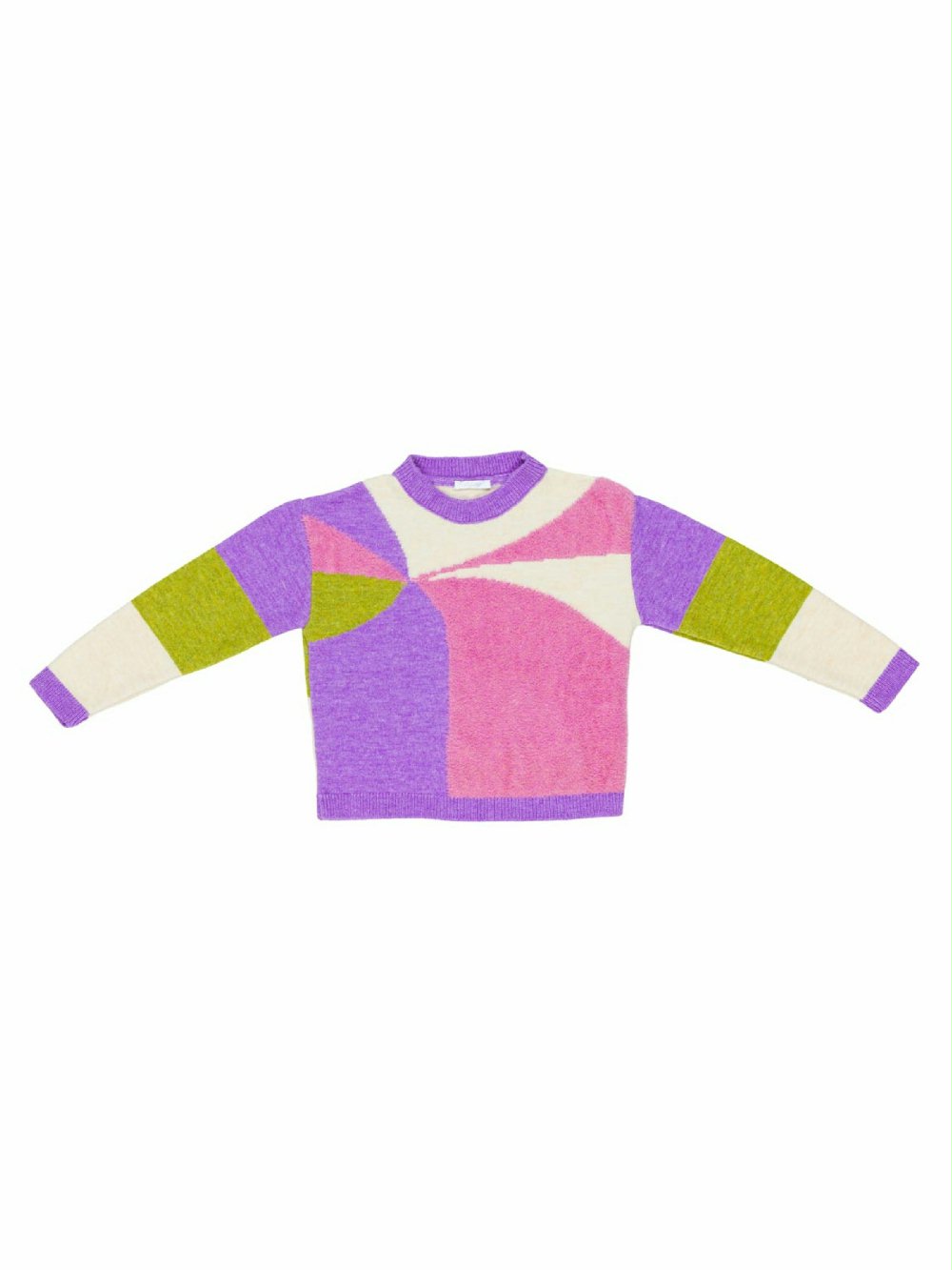Maglia ragazza LL2221 00 Maglia ragazza Maglia girocollo colorblock. Made in Italy
