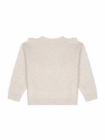 Maglia tricot bimba Ativo Kids - maglia tricot bimba con ricamo frontale e dettaglio rouches