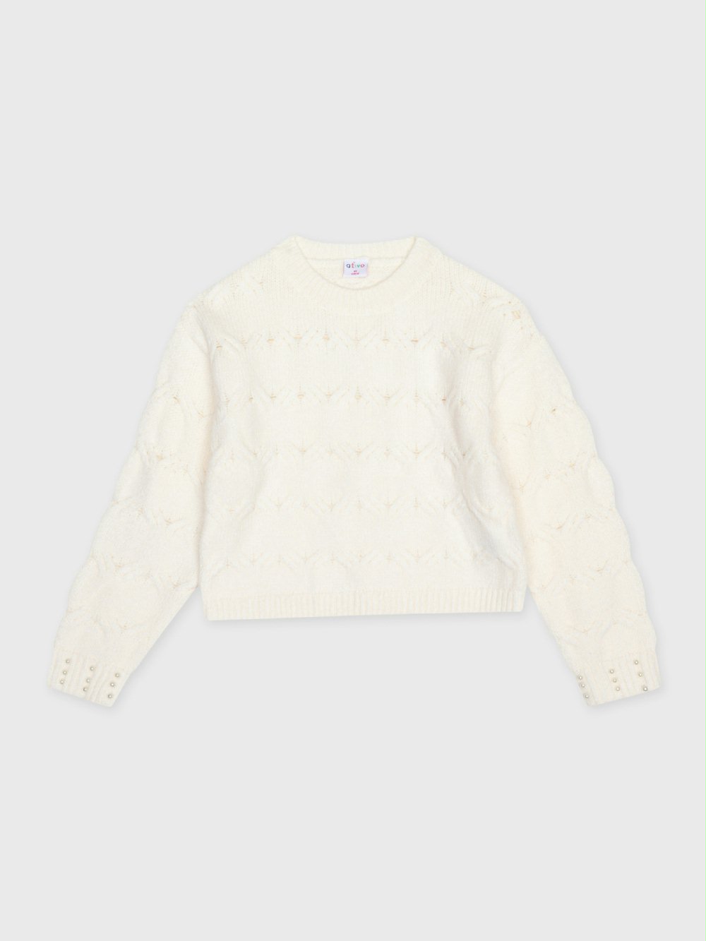 Maglia tricot ragazza XH8164_12 00 Maglia tricot ragazza Ativo Kids - maglia tricot girocollo misto lana