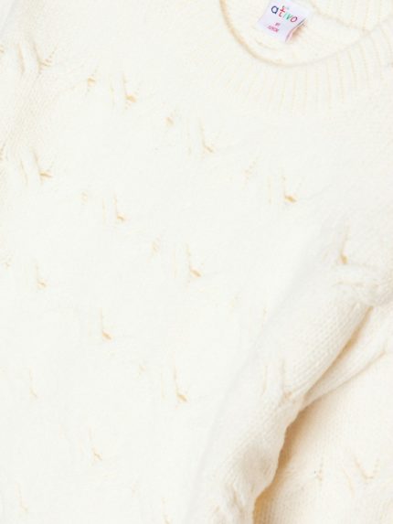 Maglia tricot ragazza Ativo Kids - maglia tricot girocollo misto lana