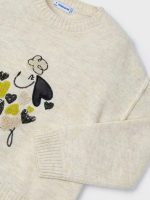 Maglione ricamato bambina Maglione Bimba con Ricamo Cagnolino | Stile e Comfort - Mayoral