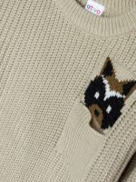 Maglione tricot bimbo Maglioncino bimbo Ativo Kids in tricot con taschina - abbigliamento bambini comodo e pratico Back to School