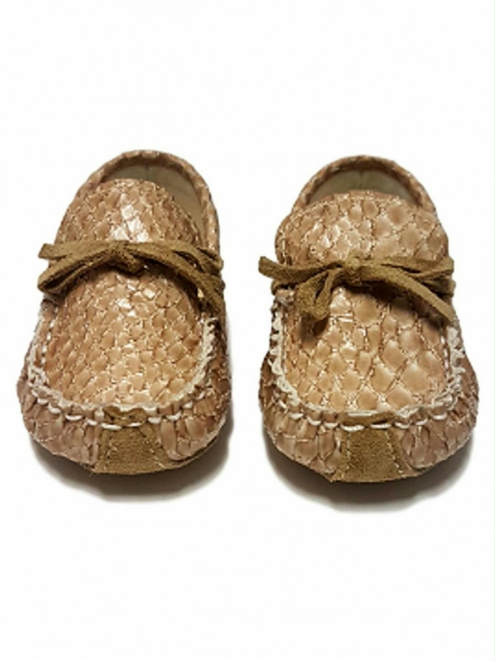 MOCASSINO NEONATO PELLEMOD. VELA E7320SUCA 00 MOCASSINO NEONATO PELLEMOD. VELA ABA SHOES - Mocassino neonato in pelle effetto coccodrillo.Suola con gommini. Made in italy.