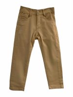 PANTALONE COTONE REGOLARE ATIVO KIDS - Pantaloni in cotone, taglio regolare, modello cinque tasche. Colori blu e beige. Ultime Taglie