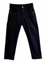 PANTALONE COTONE REGOLARE ATIVO KIDS - Pantaloni in cotone, taglio regolare, modello cinque tasche. Colori blu e beige. Ultime Taglie