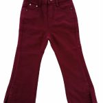 Pantaloni bootcut Essence of Nature Pantaloni in tessuto di cotone elasticizzato, modello cinque tasche leggermente bootcut con spacchetto al fondo gamba, elastico interno per una comoda vestibilità.