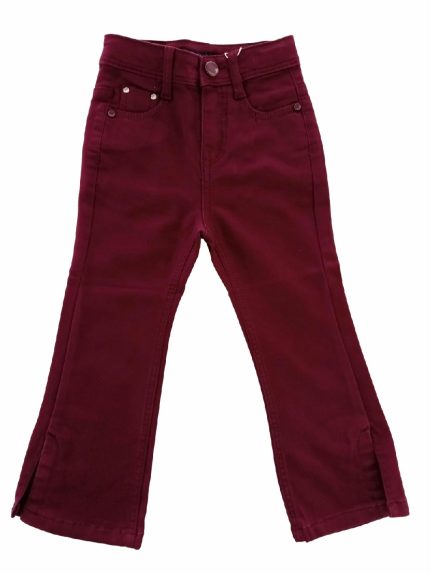 Pantaloni bootcut Essence of Nature Pantaloni in tessuto di cotone elasticizzato, modello cinque tasche leggermente bootcut con spacchetto al fondo gamba, elastico interno per una comoda vestibilità.