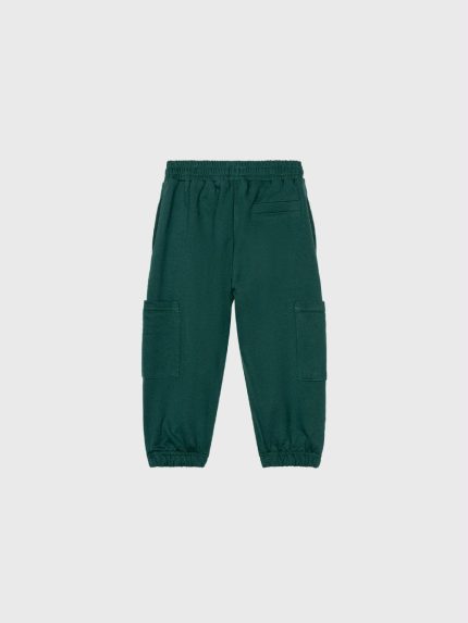 Pantaloni cargo in felpa bimbo Ativo Kids - Pantaloni cargo in felpa di cotone stretch per bimbo 6-36 mesi Back to School