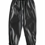 PANTALONI ECOPELLE Pantaloni ragazza in morbida ecopelle con cintura elastica.