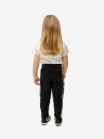Pantaloni felpa bambina Pantaloni in felpa con cintura elastica e coulisse, banda laterale fantasia, peso invernale.