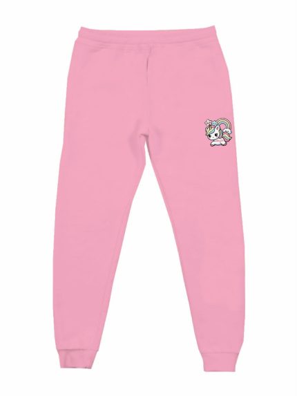 Pantaloni felpa jogger Unileo Pantaloni in Felpa Bambina - Comodità e Stile con Stampa Unileo - Made in Italy Mousse Bambina Primavera/Estate Unileo