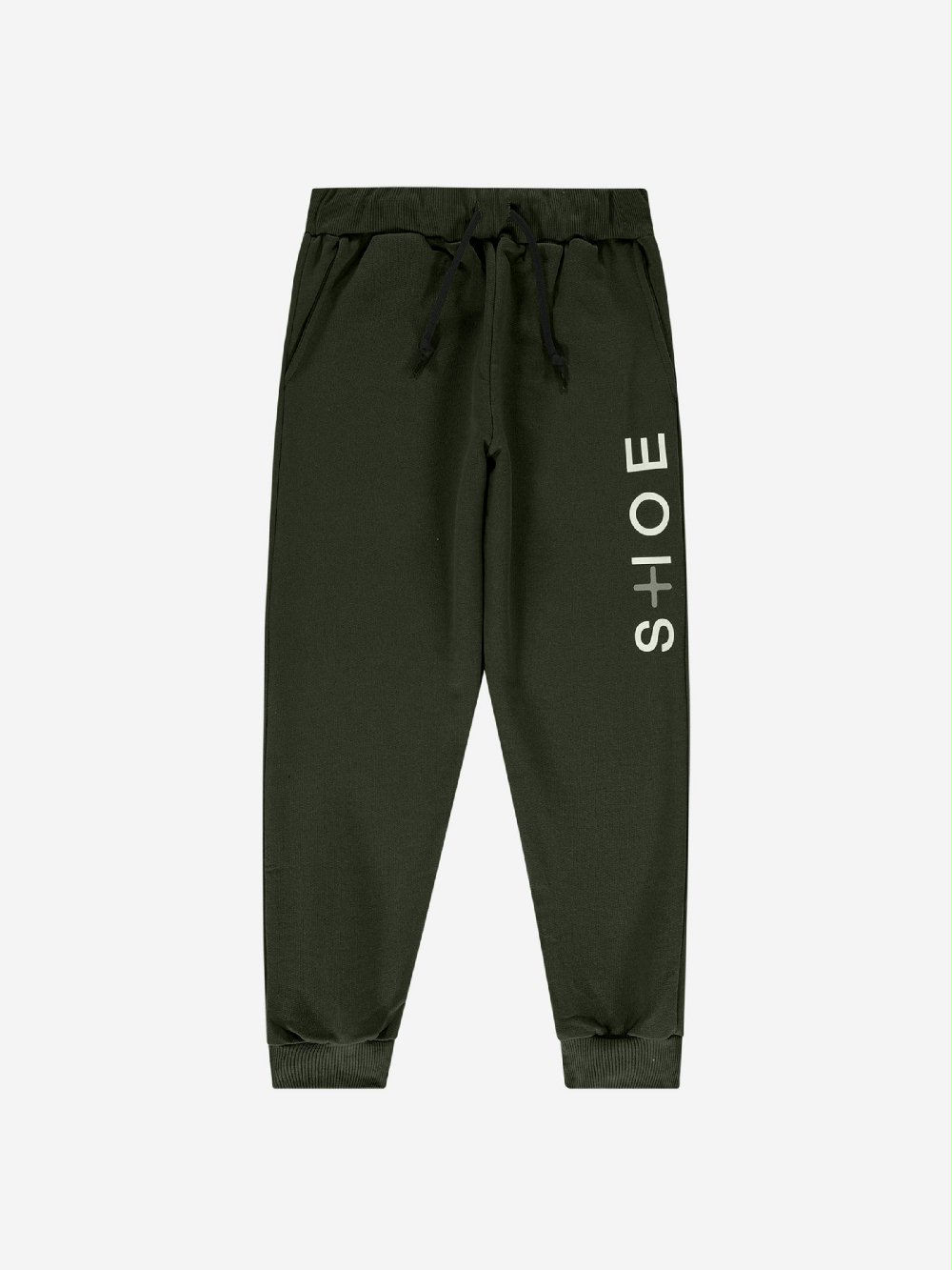 Pantaloni felpa PACEY10001 00 Pantaloni felpa Pantalone jogger in felpa - 100% cotone - cinta elasticizzata con coulisse, polsini al fondo in maglia, stampa "Shoe Plus" bianca e grigia, posizionata sulla gamba sinistra. Tessuto garzato - 100% cotone, vestibilità regolare. Made in Italy.