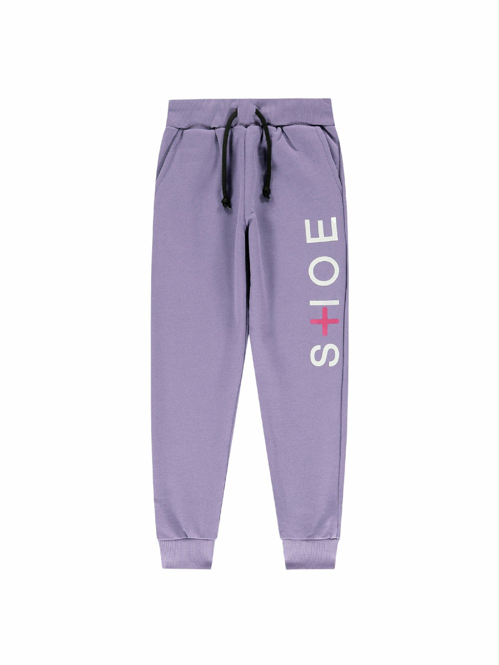 Pantaloni felpa PETRA10001 00 Pantaloni felpa Pantalone in felpa - 100% cotone garzato - con tasche laterali e stampa logo "Shoe Plus" posizionata sulla gamba sinistra, cintura elastica regolabile con coulisse e polsini lavorati a costine. Vestibilità regolare, Made in Italy.