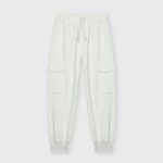 Pantaloni felpa ragazzo Ativo Kids Junior - Joggers cargo grigio melange 4/16 anni Back to School