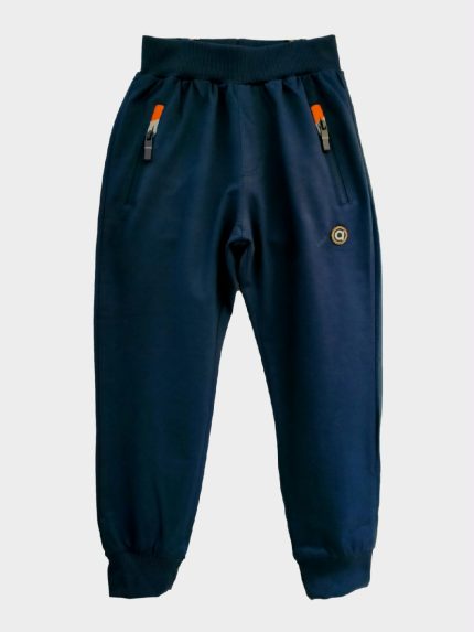 PANTALONI FELPA ATIVO KIDS - Pantaloni in felpa - 100% cotone - con cintura elastica e coulisse (dalla taglia 8A), tasche zippate, polsi elastici al fondo, tasca posteriore.