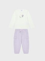 Pantaloni in felpa bimba Ativo Kids - pantaloni cargo in felpa, cotone invernale, 6/36 mesi