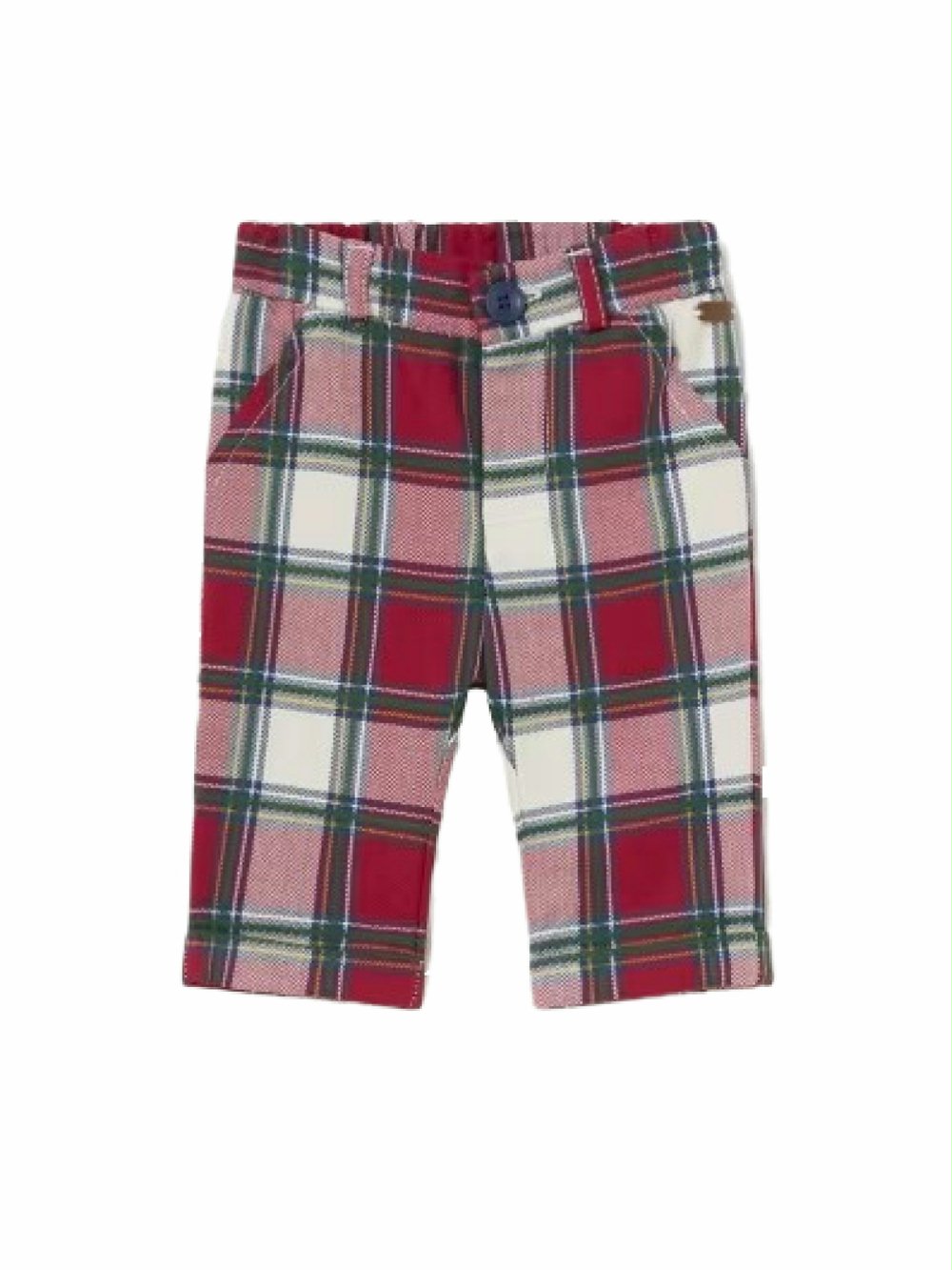 Pantaloni quadri neonato 2.522_087 00 Pantaloni quadri neonato Pantaloni a Quadri per Neonato Mayoral - Look Natalizio Chic e Pratico